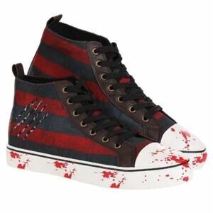 New Official A Nightmare On Elm Street Freddy Krueger Sneakers, Men 12/ Woman 14
